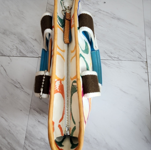 Coach Scribble Signature C's Mini Tote Bag Purse - Picture 4 of 12